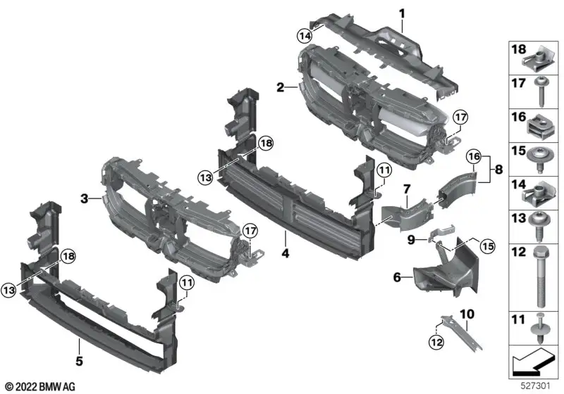 BMW Luftführung oben X1 U11