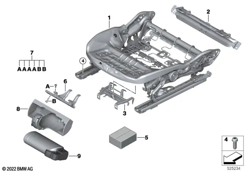 BMW Adapterblech Feuerlöscher X1 U11
