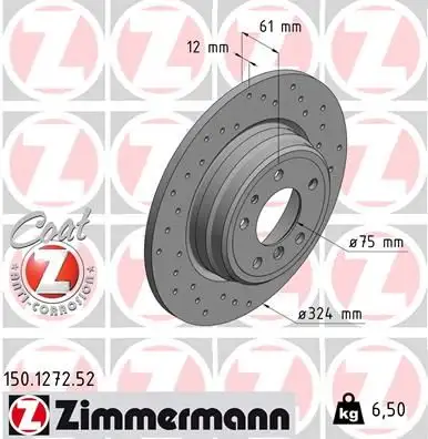 ZIMMERMANN Bremsscheibe IZIN150127252