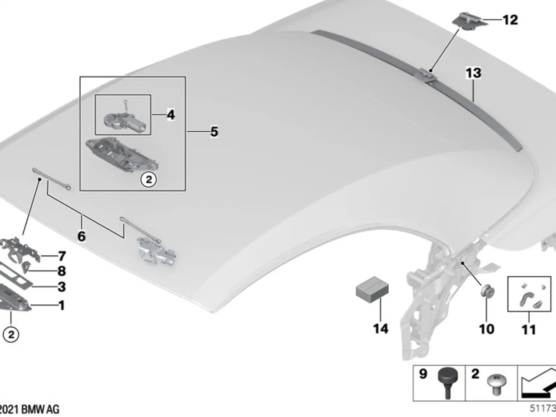 BMW Grundplatte links M4 G83