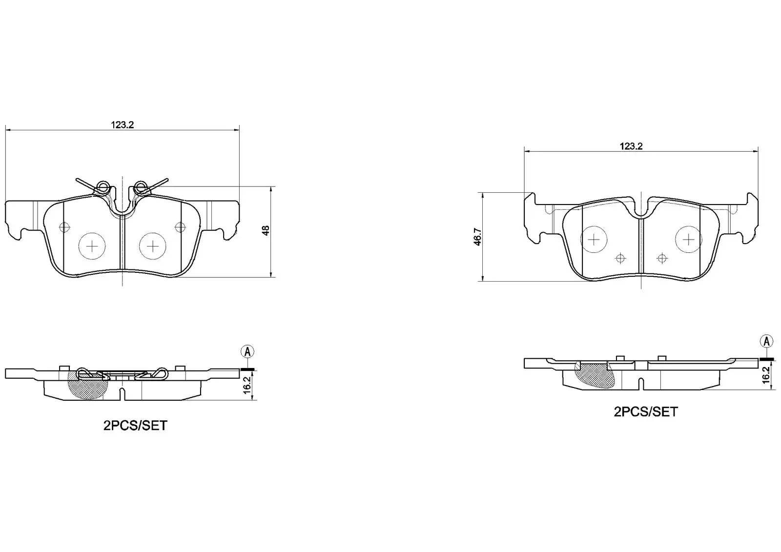 BREMBO Bremsbelagsatz, Scheibenbremse 8020584134641