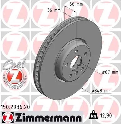 ZIMMERMANN Bremsscheibe IZIN150293620