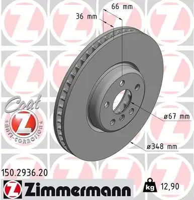 ZIMMERMANN Bremsscheibe IZIN150293620