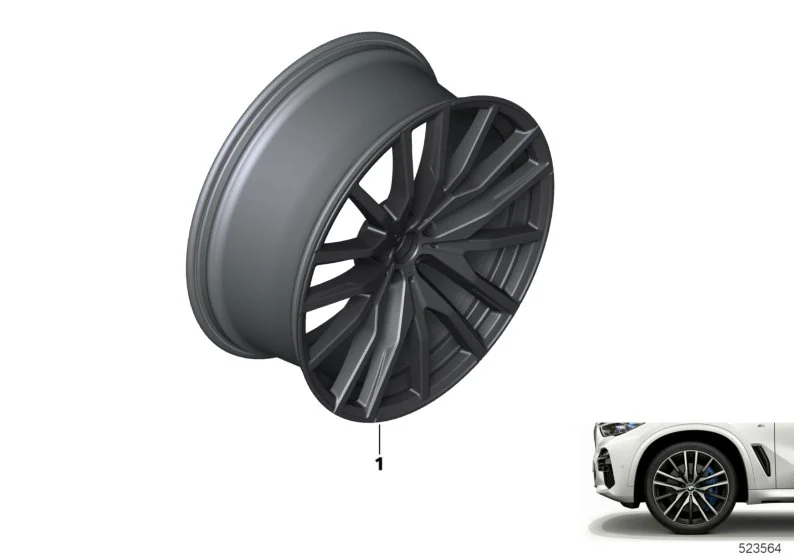 BMW Alufelge KA586 orbitgrau 10,5Jx22 ET43 X5 G05 X6 G06