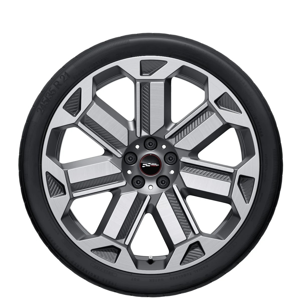 MINI Alufelge Rallye Spoke 950 bicolor (frozen gunmetal/glanzgedreht) 8Jx21 ET46 Countryman U25