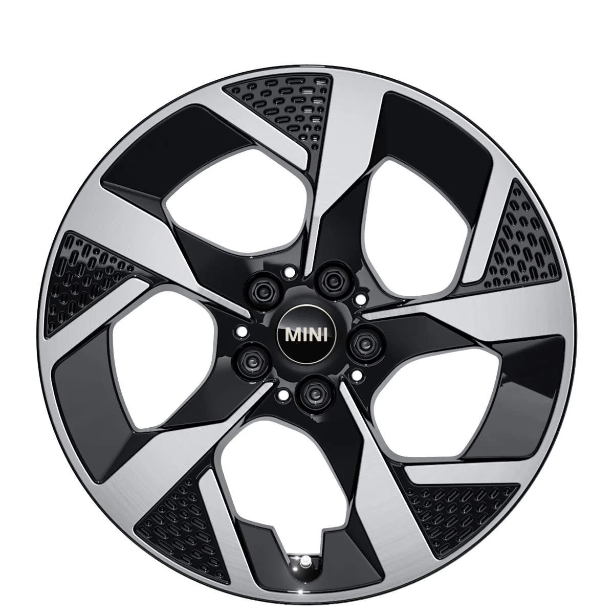 MINI Alufelge Slide Spoke 958 bicolor (jet black uni/hochglanzpoliert) 7Jx18 ET47 F65 F66 Cabrio F67
