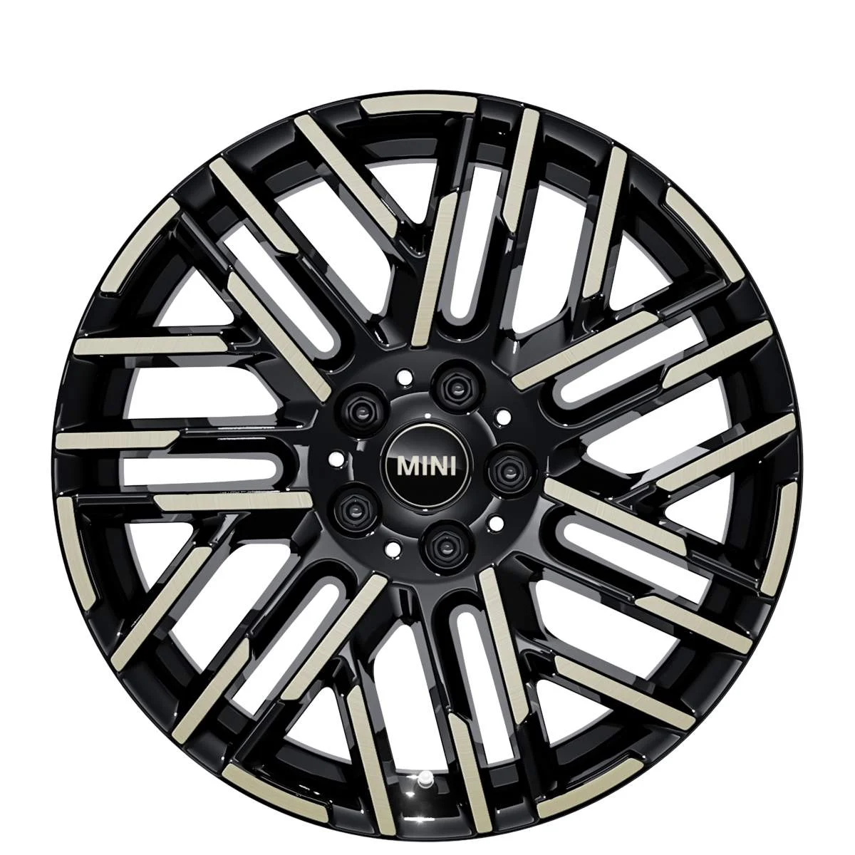 MINI Alufelge Night Flash Spoke 959 bicolor (jet black uni/hochglanzpoliert) 7Jx18 ET47 F65 F66 Cabrio F67