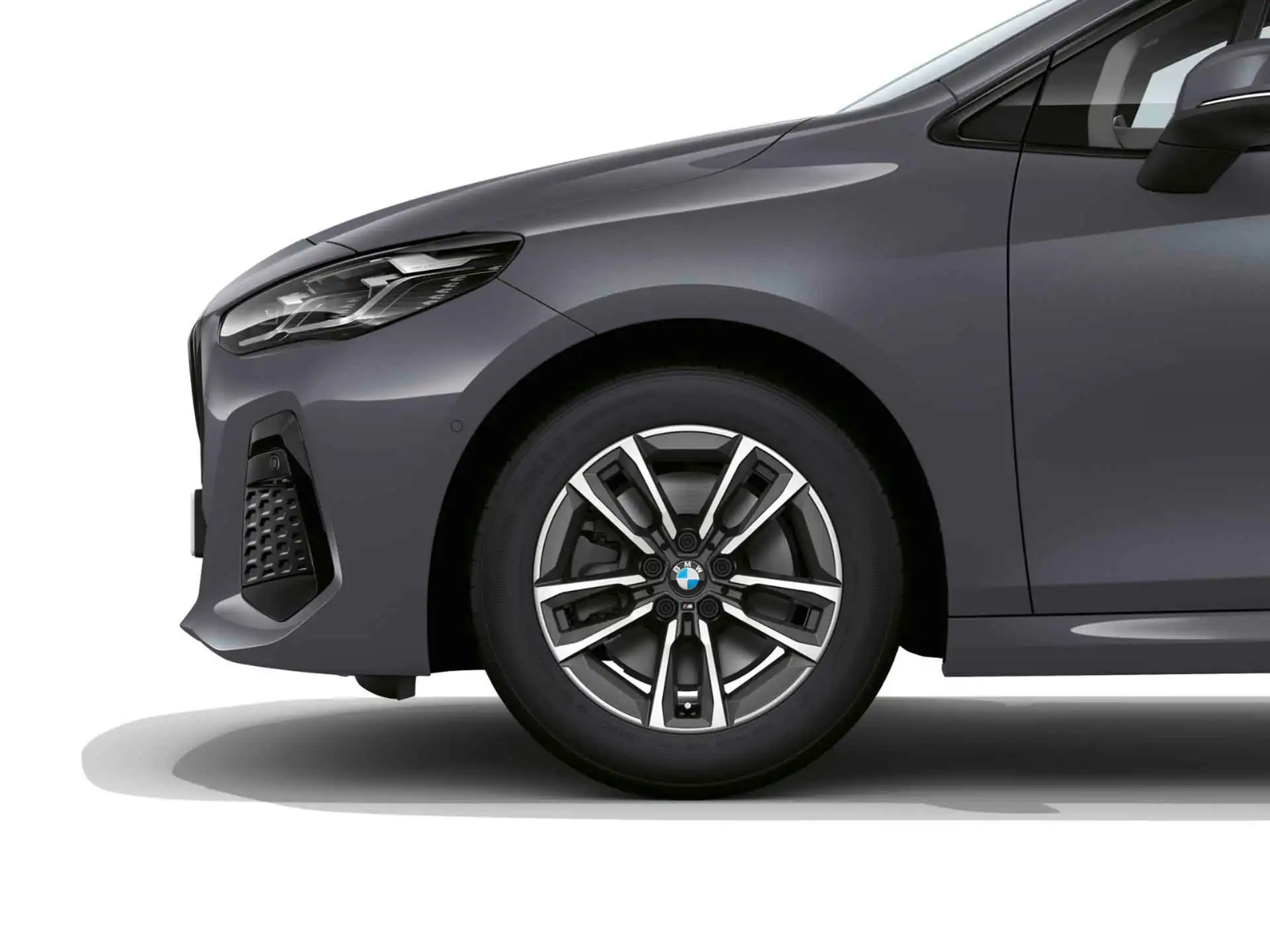 BMW Sommerkompletträder M Doppelspeiche 834 bicolor (gunmetal grey / glanzgedreht) 17 Zoll RDCi 2er U06 Bridgestone