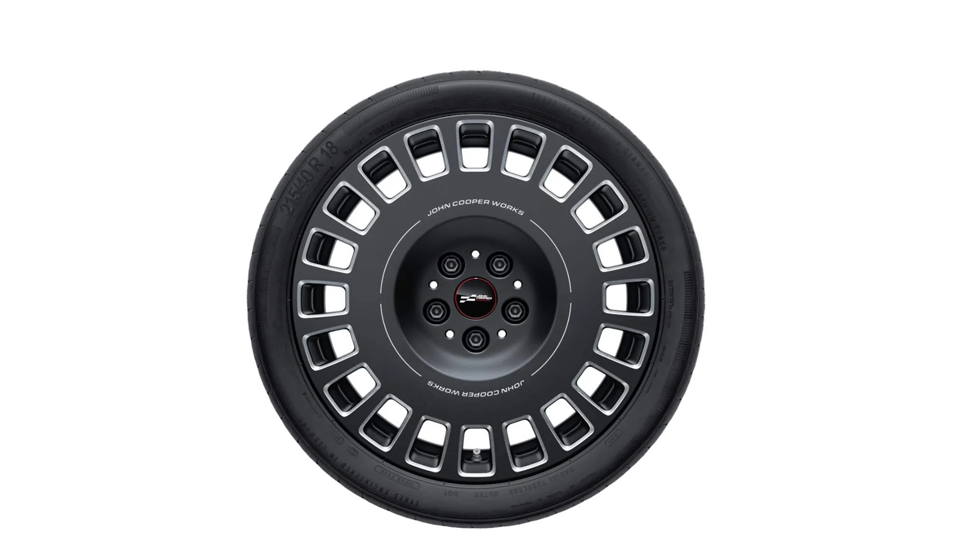 MINI Alufelge JCW Rallye Spoke 964 bicolor (frozen midnight grey/hochglanzpoliert) 7Jx18 ET47 F65 F66 Cabrio F67