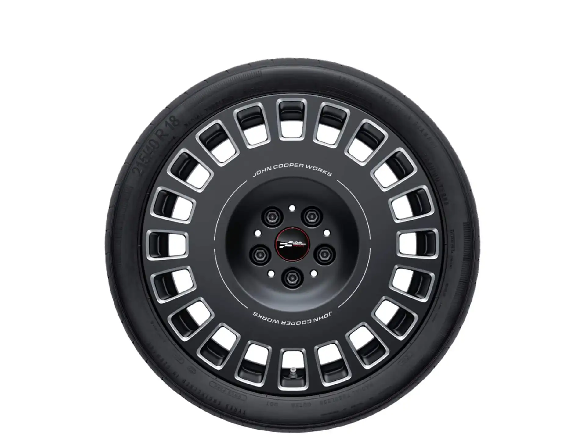 MINI Alufelge JCW Rallye Spoke 964 bicolor (frozen midnight grey/hochglanzpoliert) 7Jx18 ET47 F65 F66 Cabrio F67