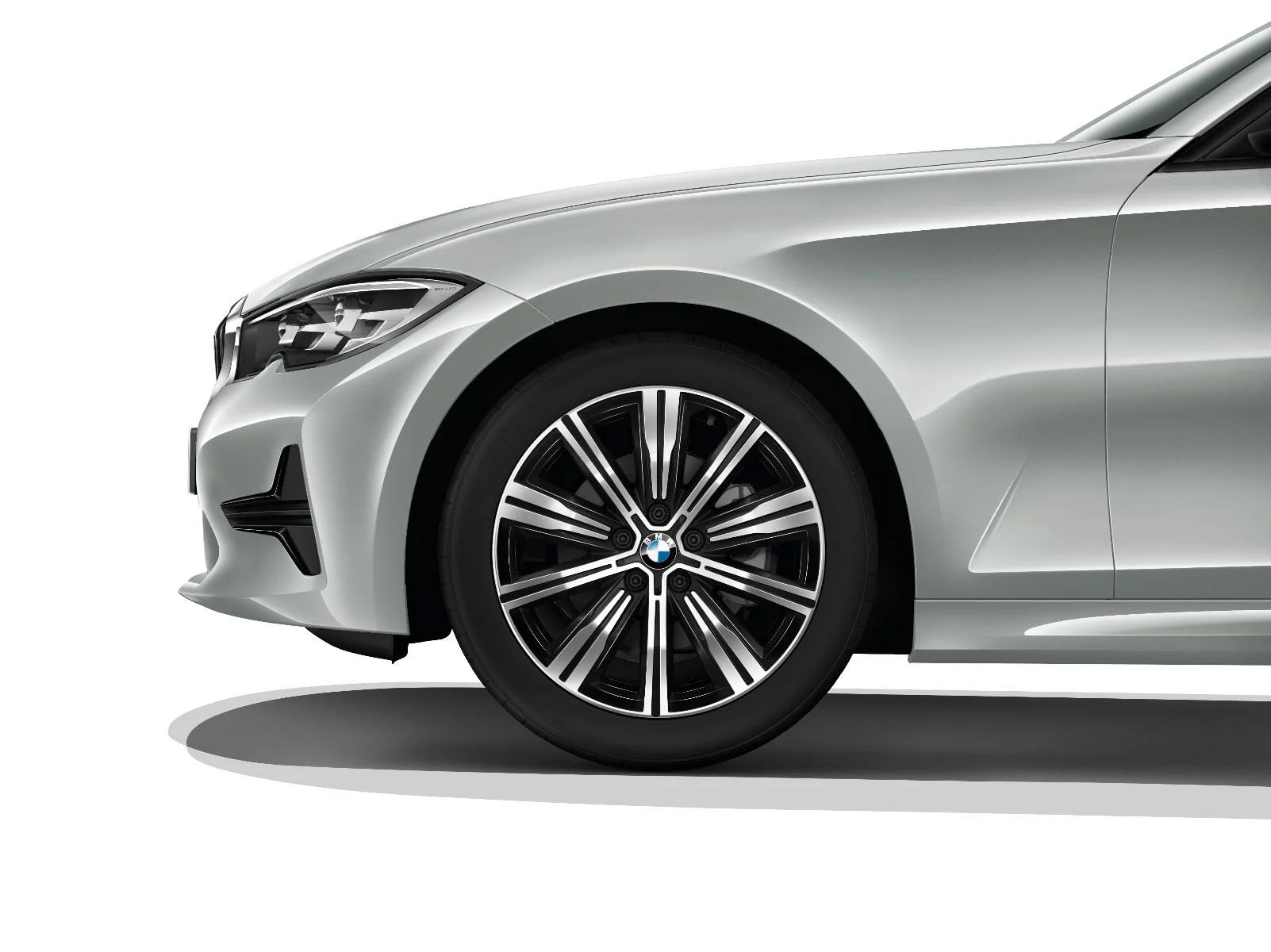 BMW Alufelge Doppelspeiche 782 bicolor (jet black uni/hochglanzpoliert) 8,5Jx18 ET40 3er G21