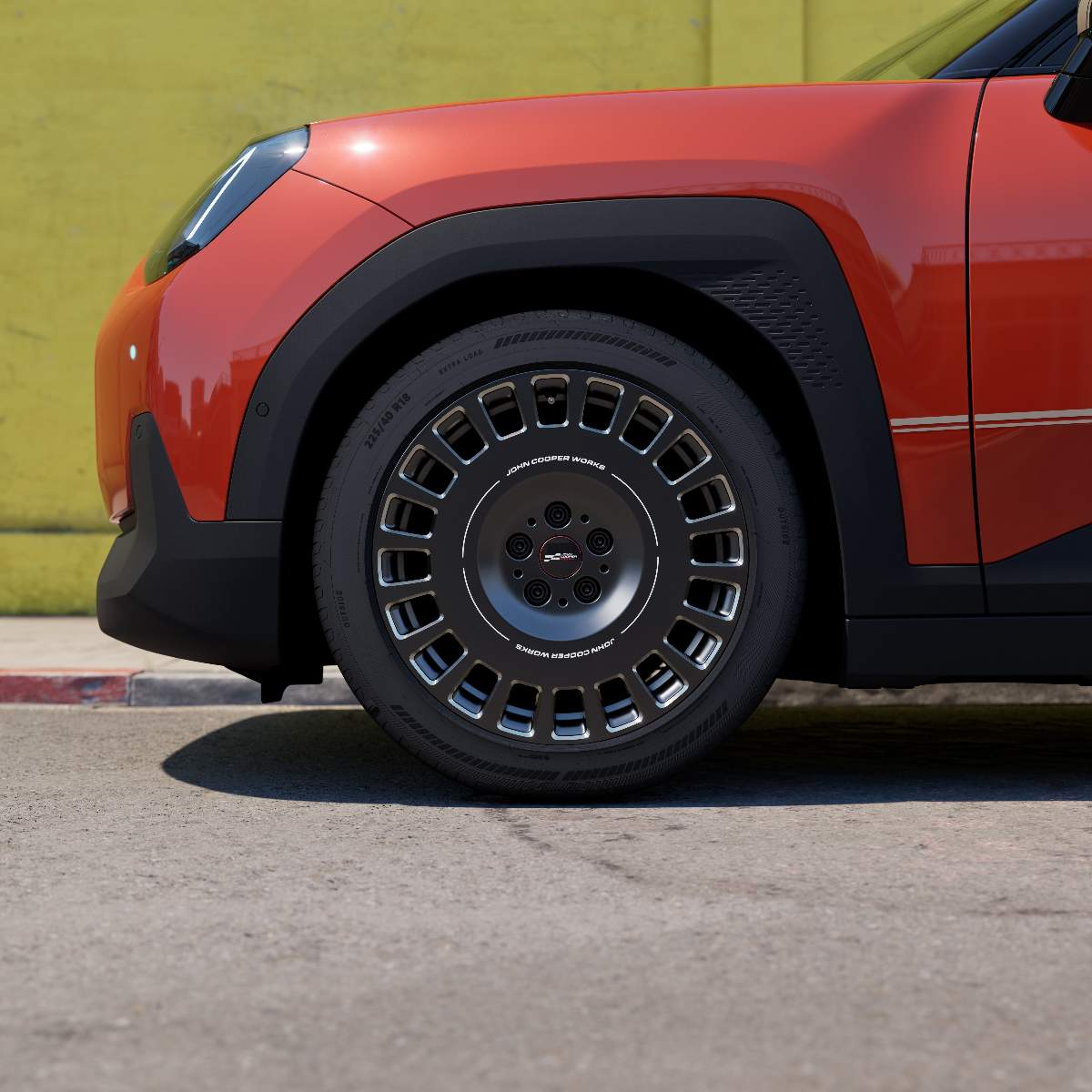 MINI Alufelge JCW Rallye Spoke 992 bicolor (frozen midnight grey/glanzgedreht) 7,5Jx18 ET50 Cooper J01 Aceman J05 