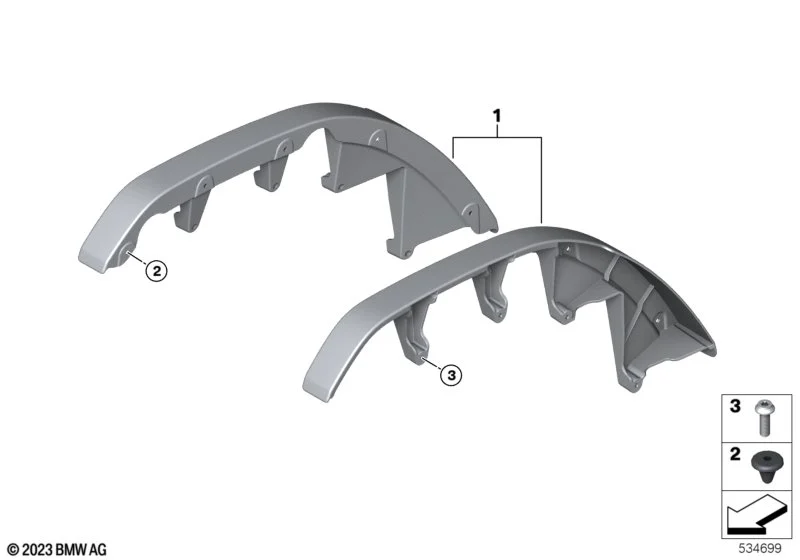 BMW Motorrad Satz Filler Panel K34