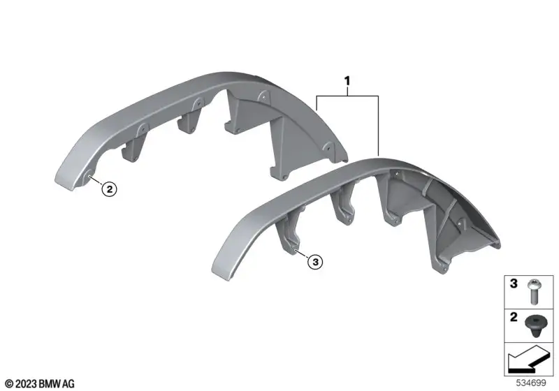 BMW Motorrad Satz Filler Panel K34