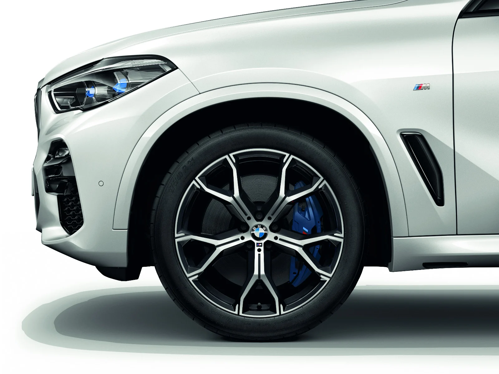 BMW Sommerkompletträder M Y-Speiche 741M Bicolor (orbit grey/hochglanzpoliert) 21 Zoll RDCi X5 G05 LCI X6 G06 LCI Hankook (Mischbereifung)