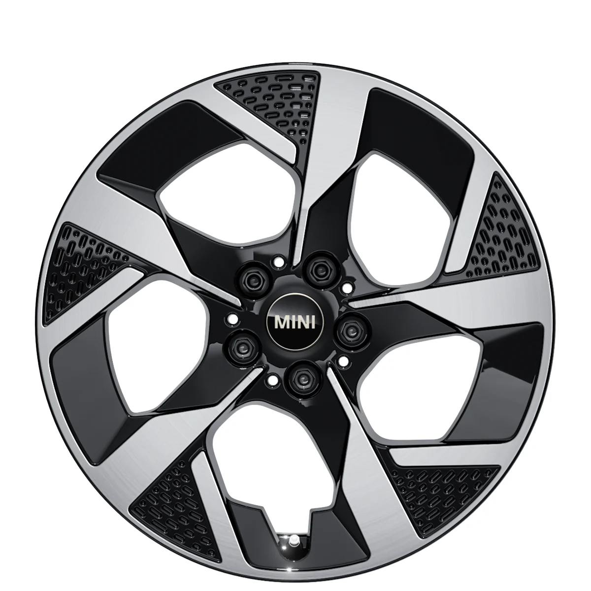 MINI Alufelge Slide Spoke 985 bicolor (jet black uni/hochglanzpoliert) 7,5Jx18 ET50 Aceman J05