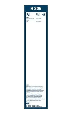 BOSCH Wischblatt IBOH3397011239