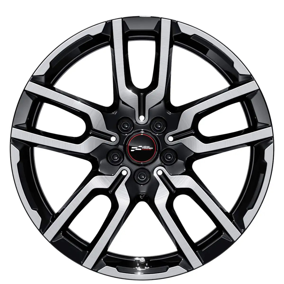 MINI Alufelge JCW LAP-Spoke 989 bicolor (jet black uni/hochglanzp