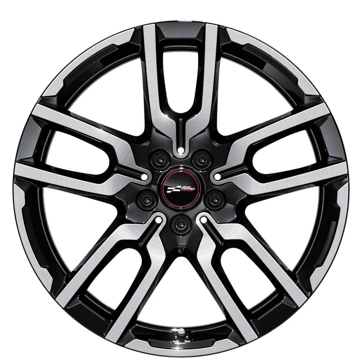 MINI Alufelge JCW LAP-Spoke 989 bicolor (jet black uni/hochglanzpoliert) 7,5Jx19 ET50 Aceman J05
