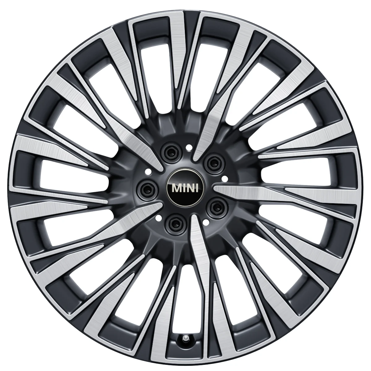 MINI Alufelge Eternal Spoke 988 bicolor (midnight grey/hochglanzpoliert) 7,5Jx19 ET50 Aceman J05