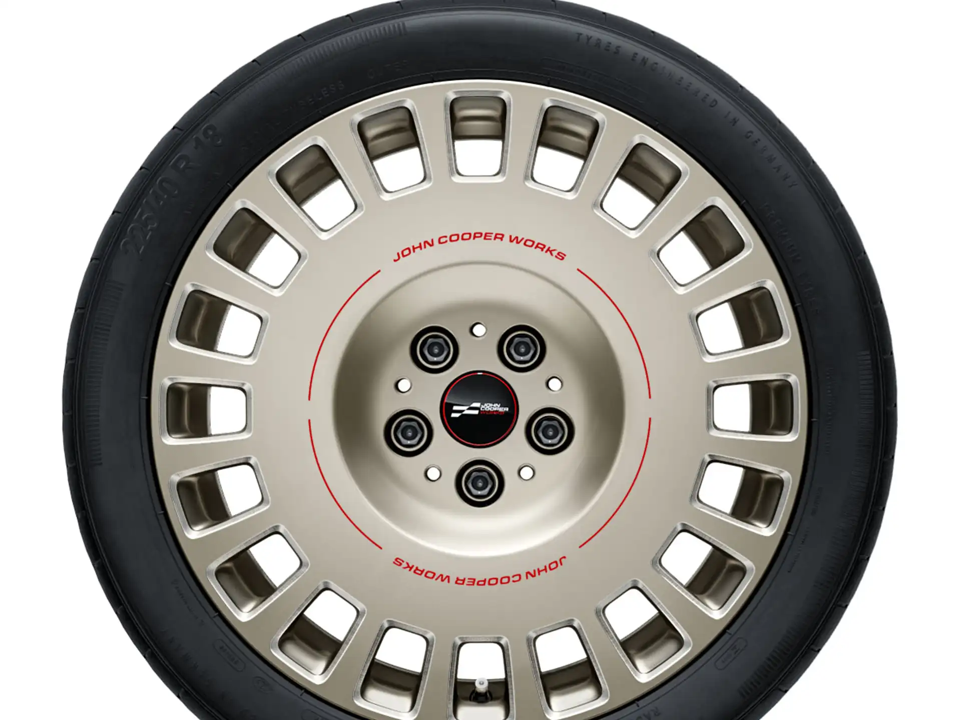 MINI Sommerkompletträder JCW Rallye Spoke 964 vibrant silver 18 Zoll RDCi F65 F66 F67 Pirelli