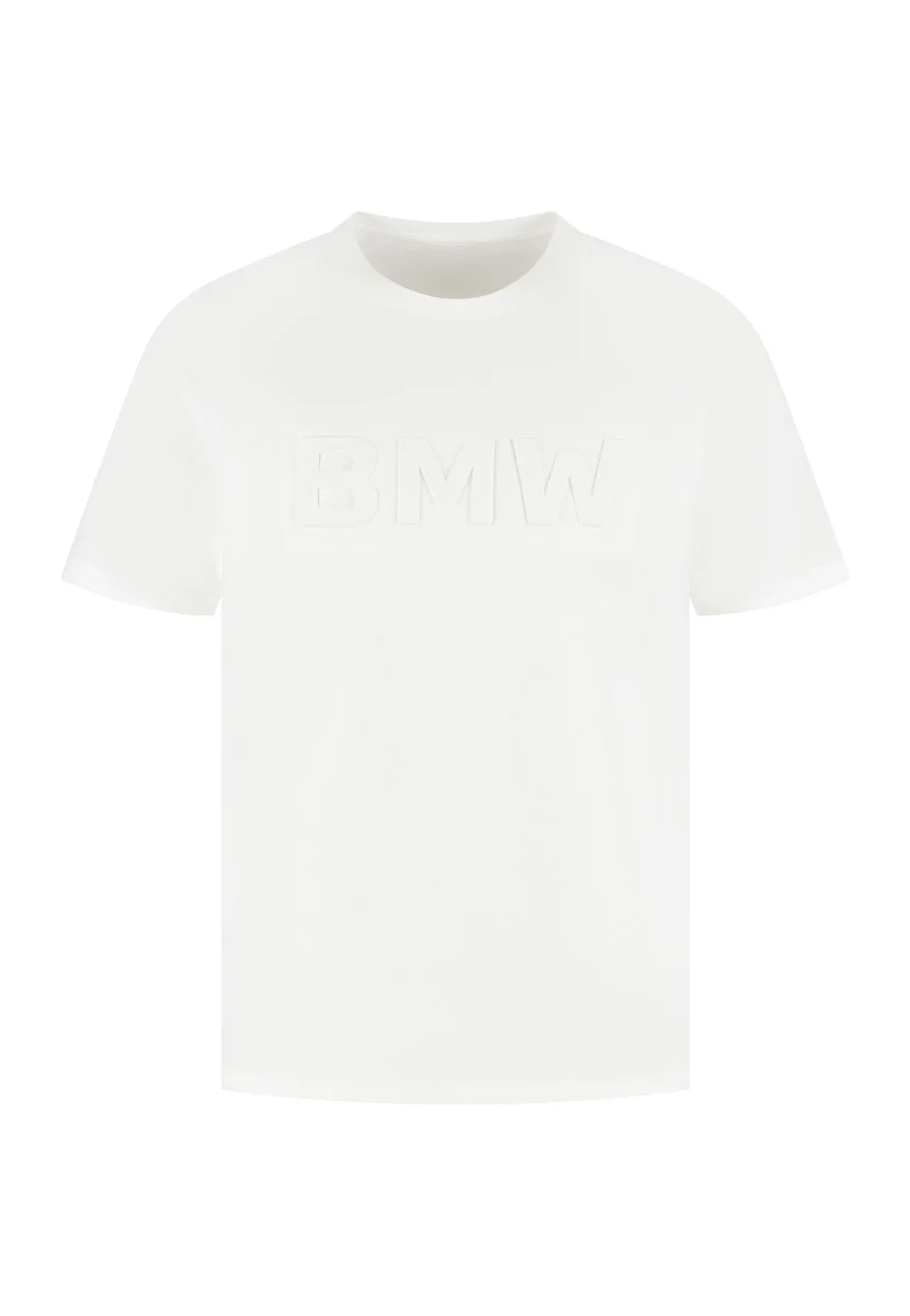 BMW T-Shirt geprägt unisex weiß