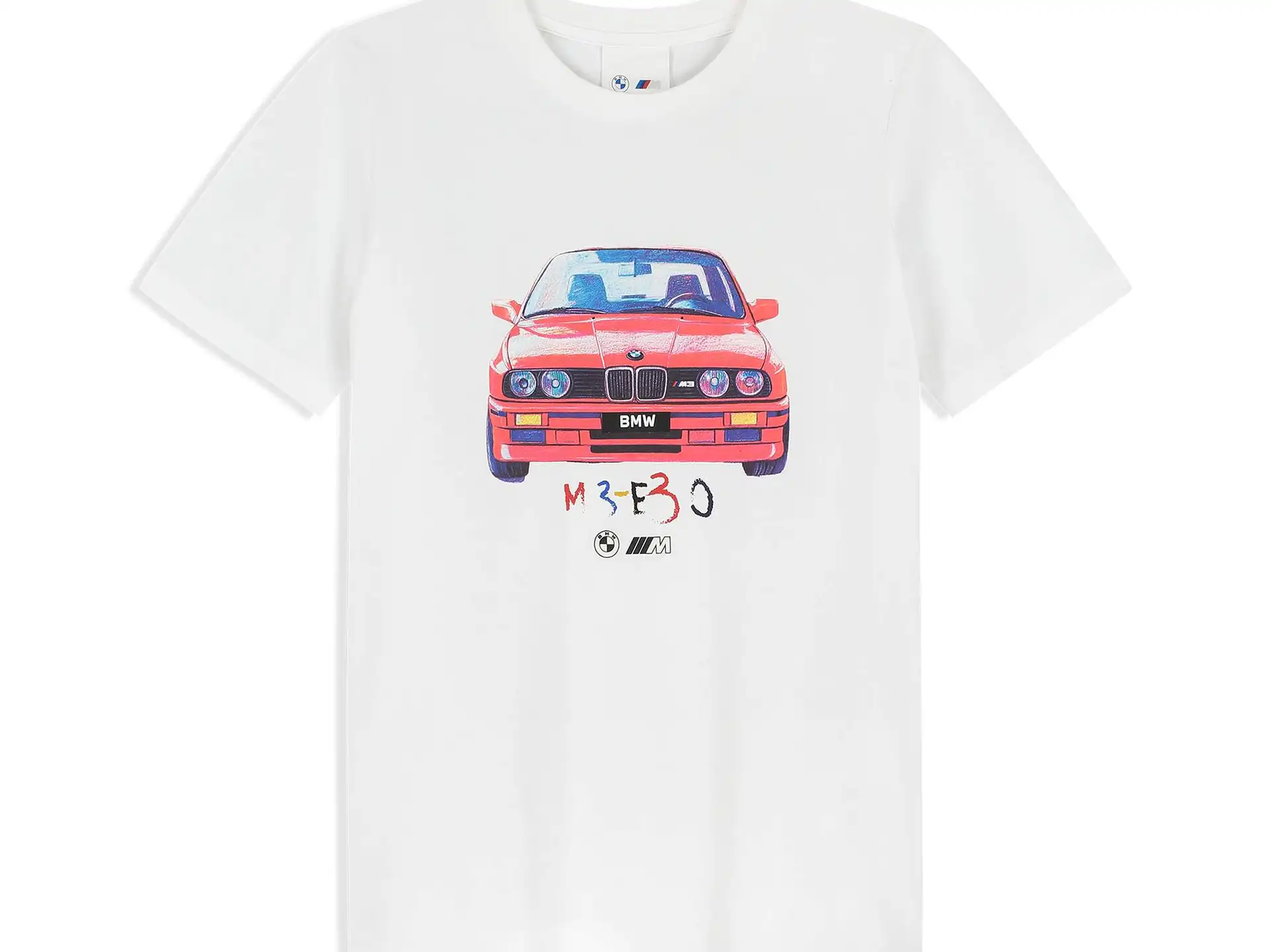 BMW M T-Shirt Grafik Kinder weiß