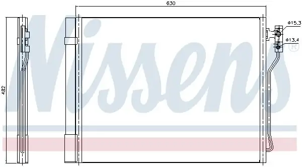 NISSENS Kondensator, Klimaanlage 5707286369542