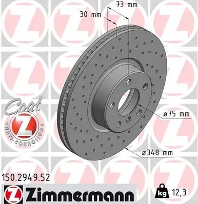 ZIMMERMANN Bremsscheibe IZIN150294952