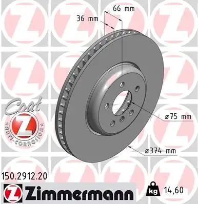 ZIMMERMANN Bremsscheibe IZIN150291220