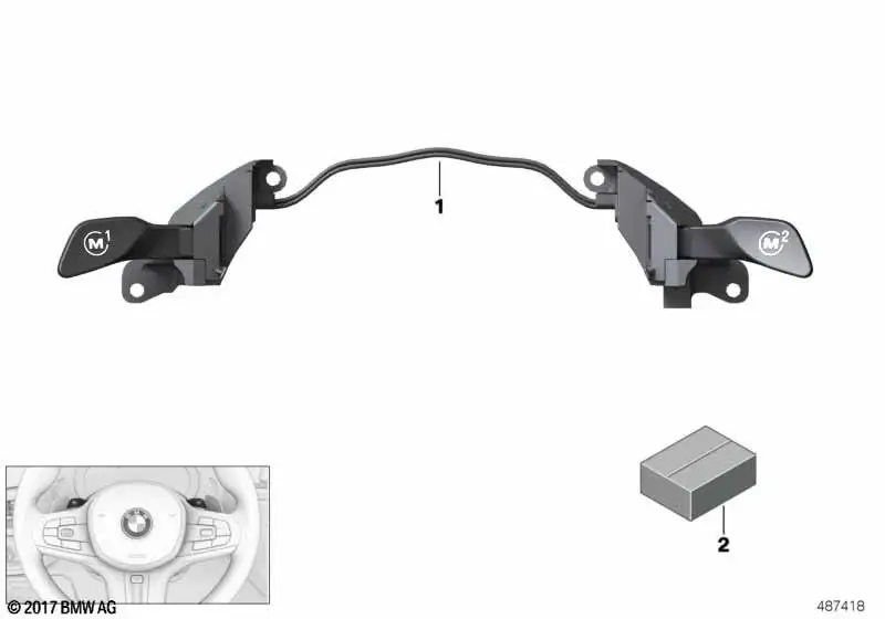 BMW M Lenkradtaster 61318090047