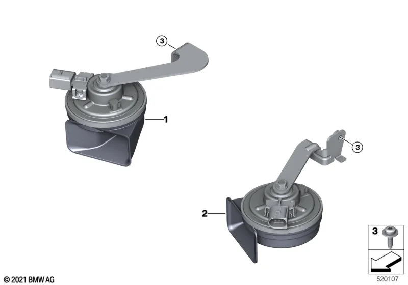 BMW Fanfare Hochton 61338496203