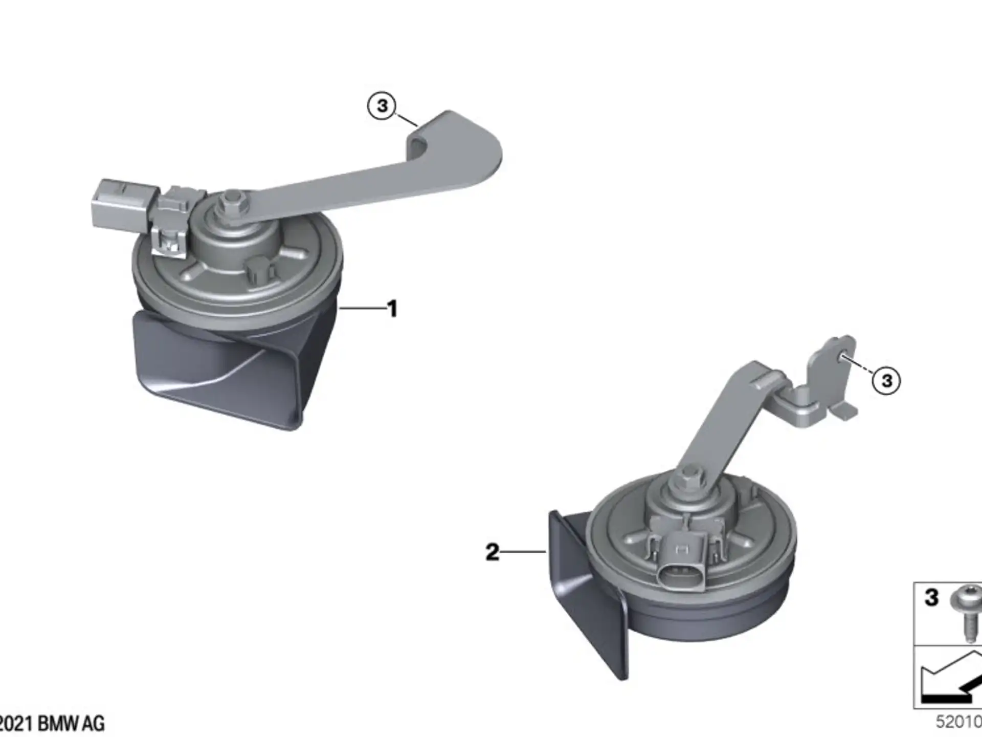 BMW Fanfare Hochton 61338496203
