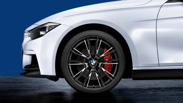 BMW Alufelge M Performance Doppelspeiche 624 20 Zoll schwarz/silber 3er F30 F31 4er F32 F33 F36