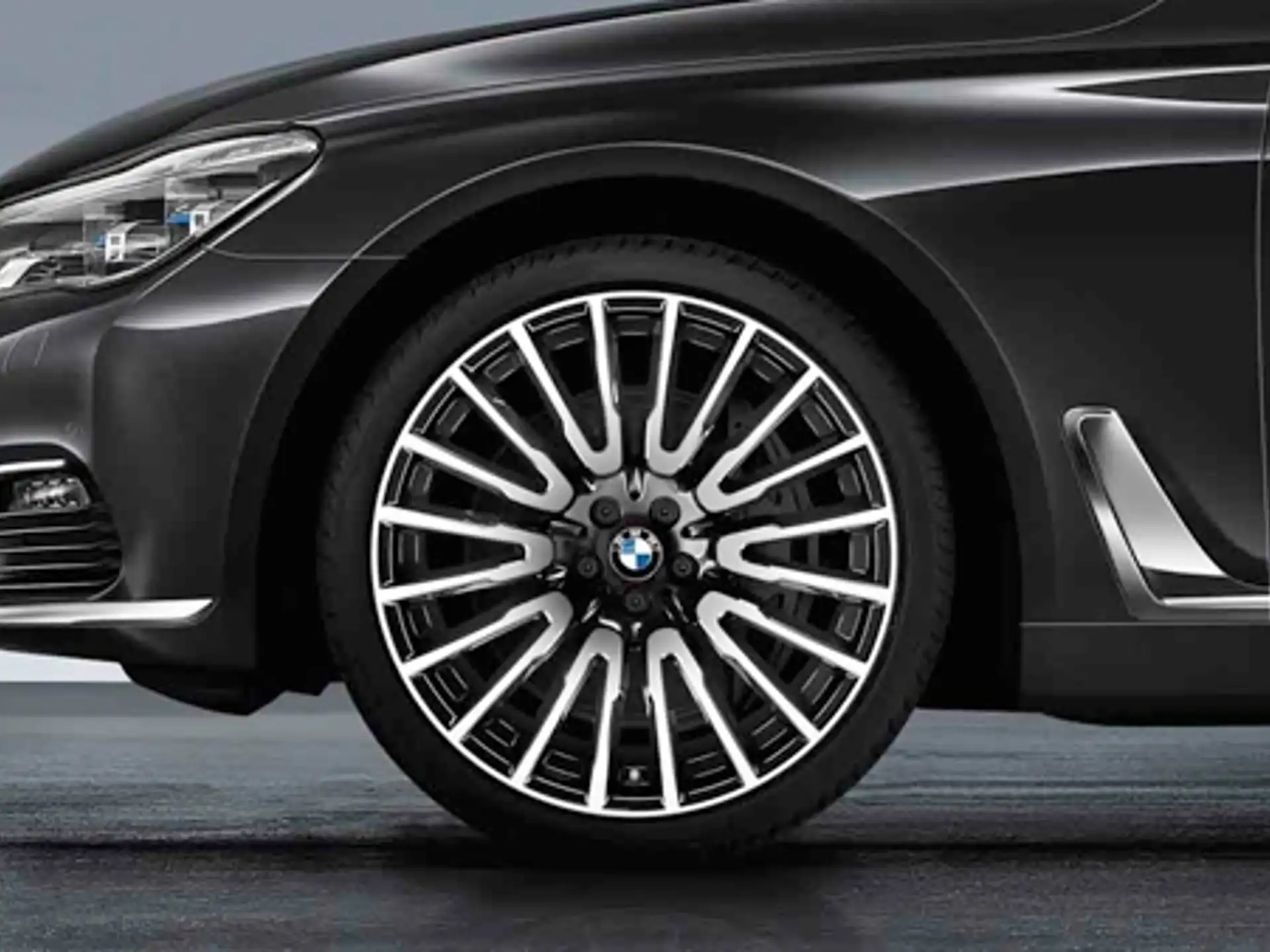 BMW Alufelge Vielspeiche 629 orbitgrey/glanzgedreht 10Jx21 ET41 6er G32 GT 7er G11/G12