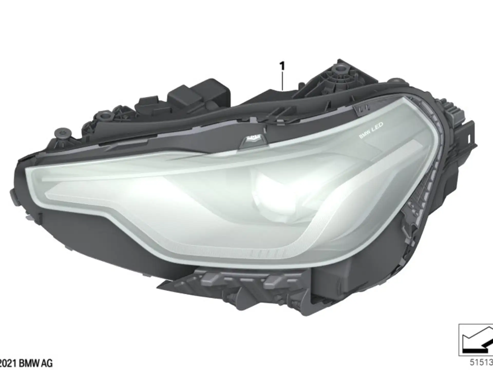 BMW Scheinwerfer LED AHL High links 2er G42