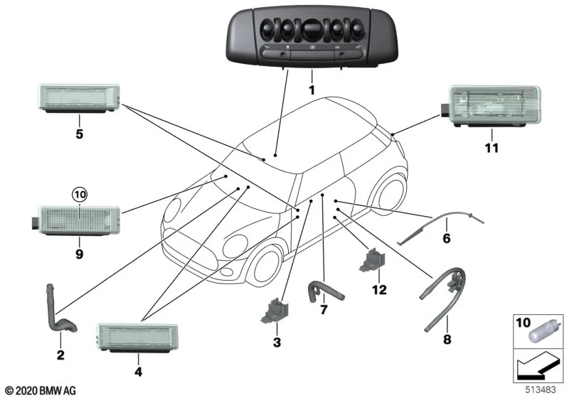 MINI Innenleuchte F57