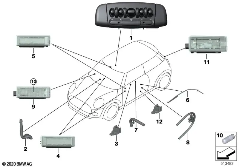 MINI Innenleuchte F57
