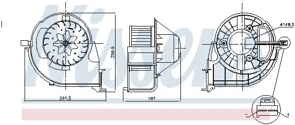 NISSENS Innenraumgebläse INIS87802