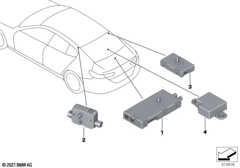 BMW Antennenverstärker M8 F93 8er G16