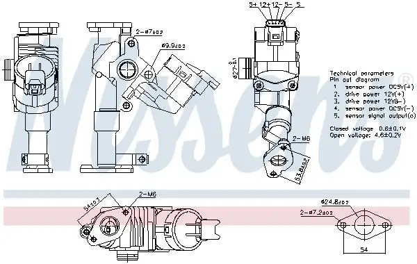 NISSENS AGR-Ventil 5707286505919