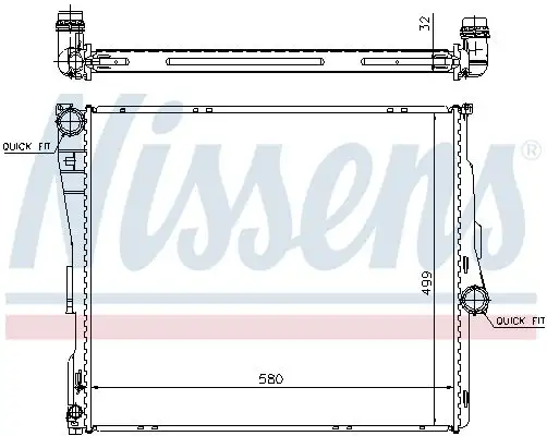 NISSENS Kühler, Motorkühlung INIS60803A