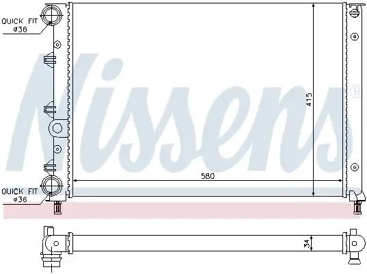 NISSENS Kühler, Motorkühlung INIS60052