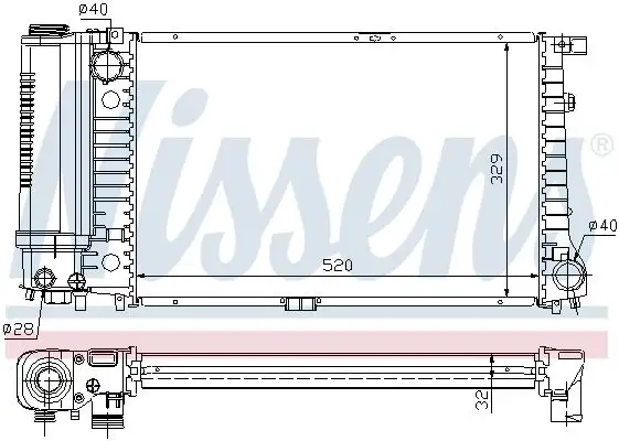 NISSENS Kühler, Motorkühlung INIS60736A