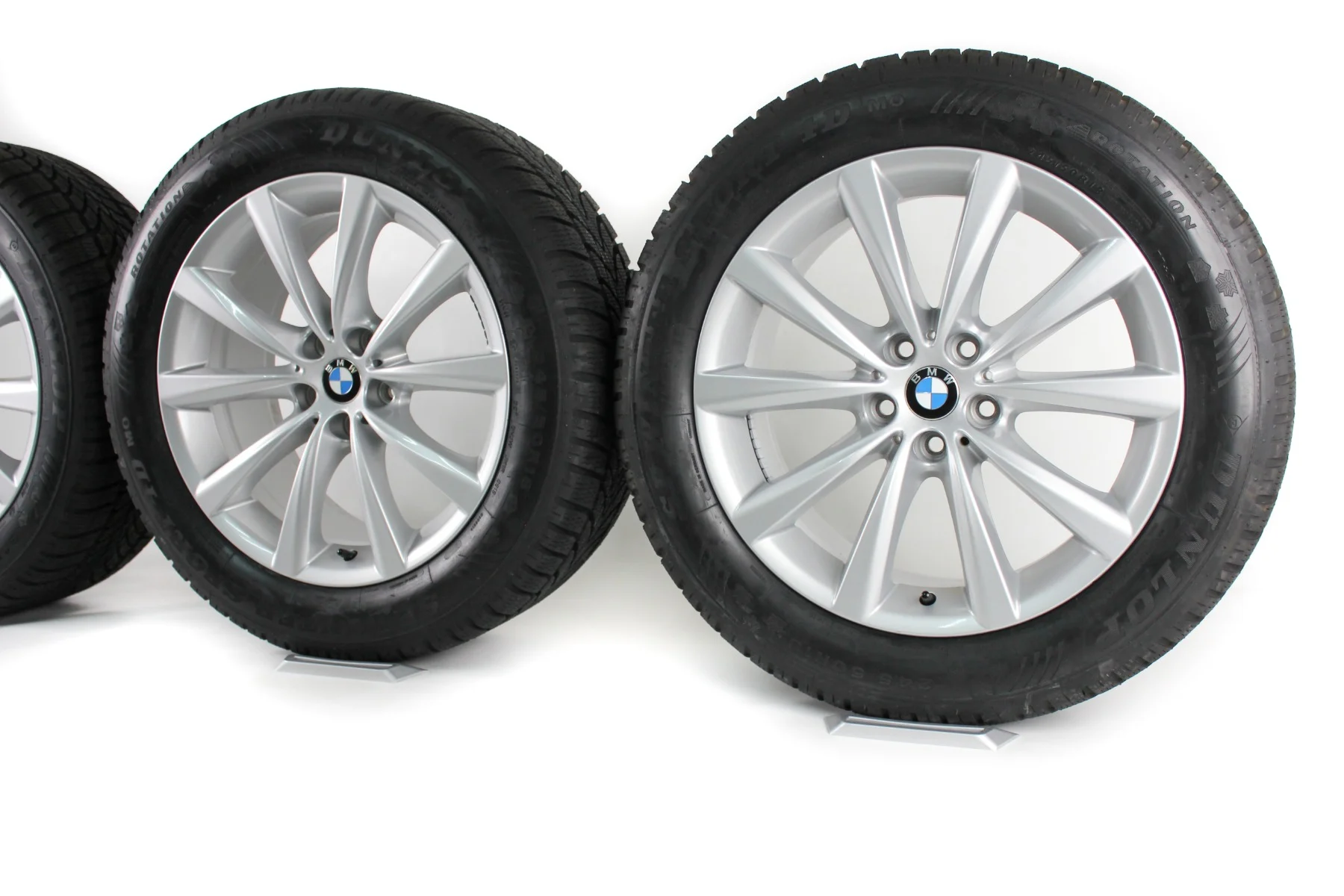 BMW Winterkompletträder Vielspeiche V-Speiche 642 reflexsilber 18 Zoll 6er G32 7er G11 G12 8er G14 G15 G16