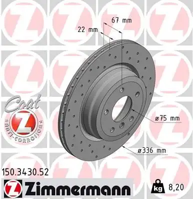 ZIMMERMANN Bremsscheibe IZIN150343052