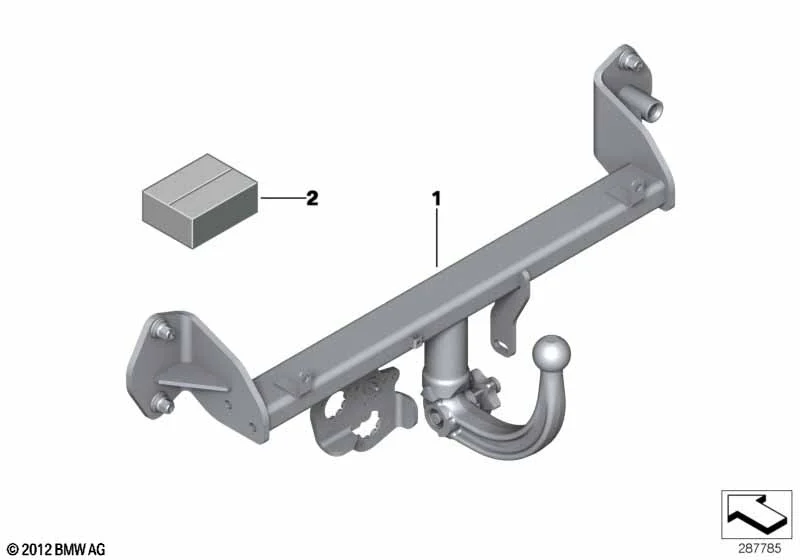 BMW Anhängerkupplung mit abnehmb. Kugel 3er F30 F31 4er F32 F33 F36