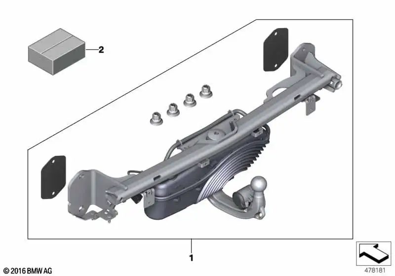 BMW Satz Anhängekupplung elektr. schwenkbar 5er G30 G31 M5 F90