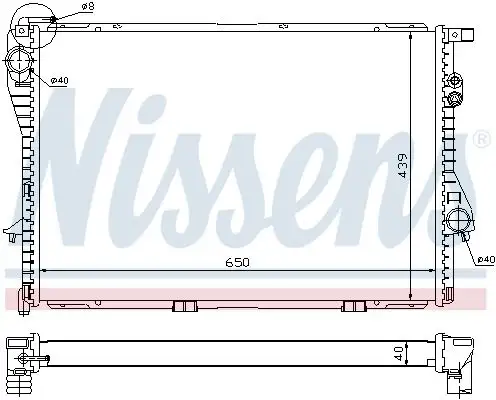 NISSENS Kühler, Motorkühlung 5707286193529