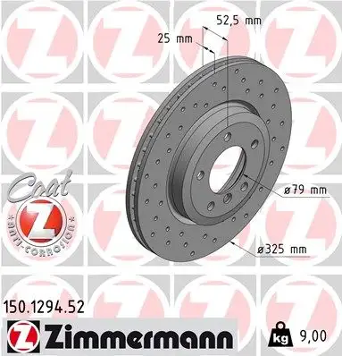 ZIMMERMANN Bremsscheibe IZIN150129452